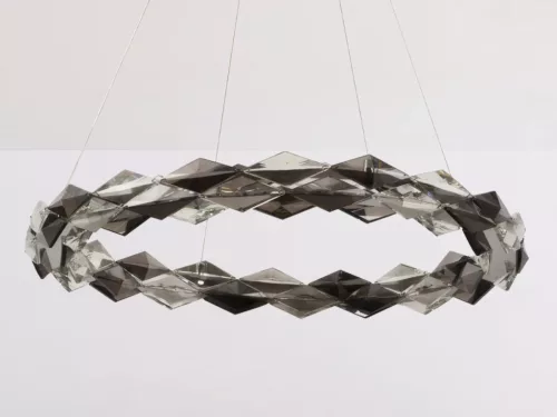 LED design mennyezeti lámpa 40W, 2600 lm, 3000K-6500K, Ø600 mm, króm - J6327/CH