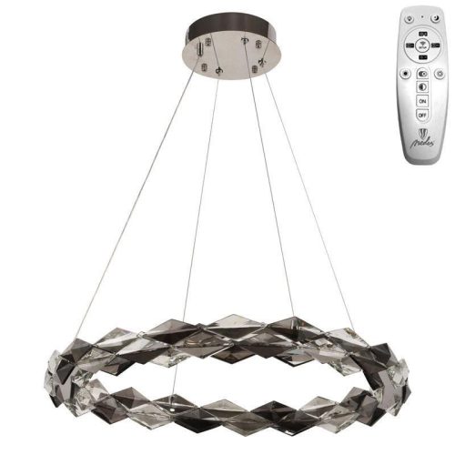 LED design mennyezeti lámpa 40W, 2600 lm, 3000K-6500K, Ø600 mm, króm - J6327/CH