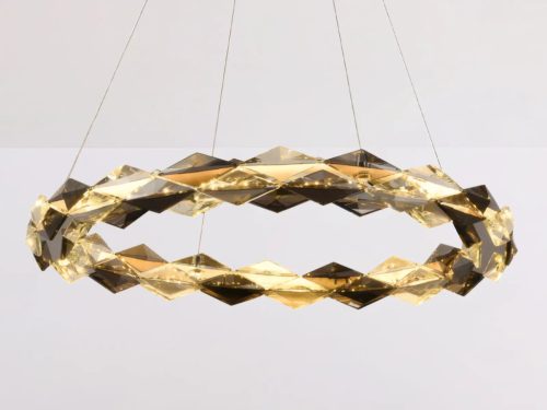 LED design mennyezeti lámpa 40W, 2600 lm, 3000K-6500K, Ø600 mm, króm - J6327/CH