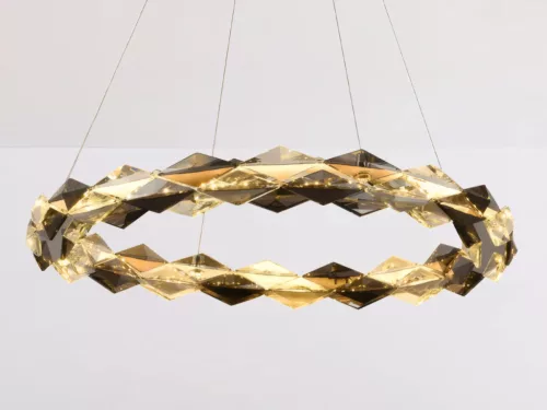 LED design mennyezeti lámpa 40W, 2600 lm, 3000K-6500K, Ø600 mm, króm - J6327/CH