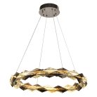 LED design mennyezeti lámpa 40W, 2600 lm, 3000K-6500K, Ø600 mm, króm - J6327/CH