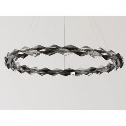   LED design mennyezeti lámpa 55W, 3700 lm, 3000K-6500K, Ø800 mm, fém/kristály - J6328/CH