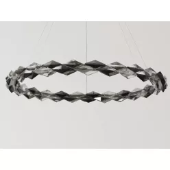   LED design mennyezeti lámpa 55W, 3700 lm, 3000K-6500K, Ø800 mm, fém/kristály - J6328/CH