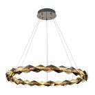 LED design mennyezeti lámpa 55W, 3700 lm, 3000K-6500K, Ø800 mm, fém/kristály - J6328/CH