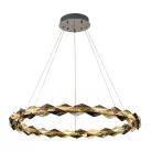 LED design mennyezeti lámpa 55W, 3700 lm, 3000K-6500K, Ø800 mm, fém/kristály - J6328/CH