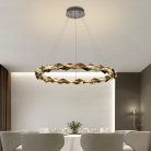 LED design mennyezeti lámpa 55W, 3700 lm, 3000K-6500K, Ø800 mm, fém/kristály - J6328/CH