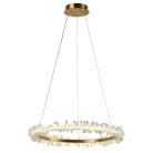 LED design mennyezeti lámpa 40W, 2600 lm, 3000K-6500K, Ø600 mm, fém/kristály - J6330/C