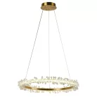 LED design mennyezeti lámpa 40W, 2600 lm, 3000K-6500K, Ø600 mm, fém/kristály - J6330/C