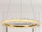 LED design mennyezeti lámpa 40W, 2600 lm, 3000K-6500K, Ø600 mm, fém/kristály - J6330/C