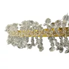 LED design mennyezeti lámpa 40W, 2600 lm, 3000K-6500K, Ø600 mm, fém/kristály - J6330/C