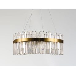  LED design mennyezeti lámpa 110W, 7300 lm, 3000K-6500K, Ø800 mm, fém/kristály - J6333/C