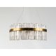 LED design mennyezeti lámpa 110W, 7300 lm, 3000K-6500K, Ø800 mm, fém/kristály - J6333/C