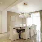 LED design mennyezeti lámpa 90W, 7300 lm, 3000K-6500K, Ø800 mm, fém/kristály - J6334/C