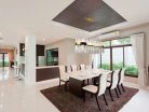LED design mennyezeti lámpa 90W, 7300 lm, 3000K-6500K, Ø800 mm, fém/kristály - J6334/C
