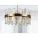 LED design mennyezeti lámpa 80W, 5300 lm, 3000K-6500K, Ø600 mm, fém/kristály - J6335/C