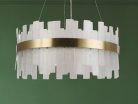 LED design mennyezeti lámpa 40W, 2700 lm, 3000K-6500K, Ø600 mm, fém/kristály - J6338/C