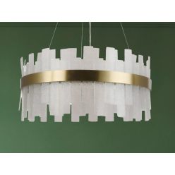   LED design mennyezeti lámpa 40W, 2700 lm, 3000K-6500K, Ø600 mm, fém/kristály - J6338/C