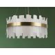 LED design mennyezeti lámpa 40W, 2700 lm, 3000K-6500K, Ø600 mm, fém/kristály - J6338/C