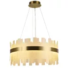 LED design mennyezeti lámpa 40W, 2700 lm, 3000K-6500K, Ø600 mm, fém/kristály - J6338/C