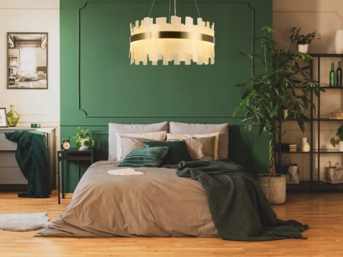 LED design mennyezeti lámpa 40W, 2700 lm, 3000K-6500K, Ø600 mm, fém/kristály - J6338/C