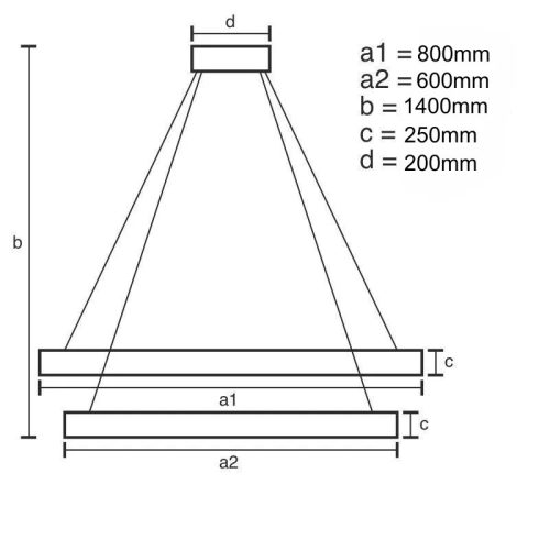 LED design mennyezeti lámpa, 80W, 5300 lm, 3000-6500K, Ø600 mm - J6343/C