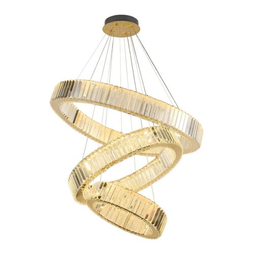 LED design függőlámpa, 115W, 7600 lm, 3000-6500K, 400+600+800 mm - J6347/GCH