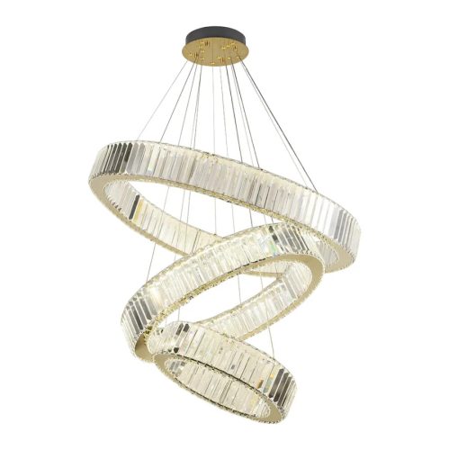 LED design függőlámpa, 115W, 7600 lm, 3000-6500K, 400+600+800 mm - J6347/GCH