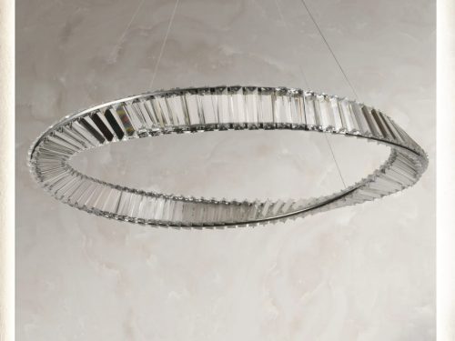 LED design mennyezeti lámpa, 50W, 3400 lm, 3000-6500K, Ø800 mm - J6350/CH