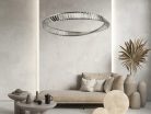 LED design mennyezeti lámpa, 50W, 3400 lm, 3000-6500K, Ø800 mm - J6350/CH