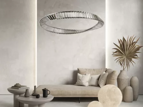 LED design mennyezeti lámpa, 50W, 3400 lm, 3000-6500K, Ø800 mm - J6350/CH