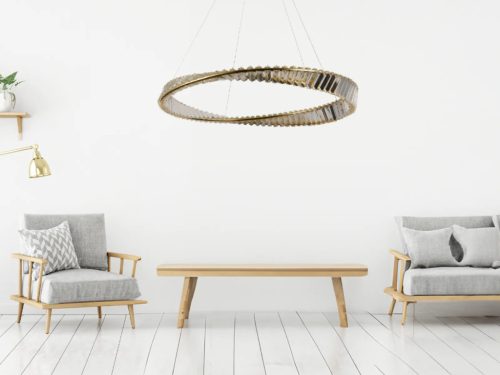 LED design mennyezeti lámpa, 50W, 3400 lm, 3000-6500K, Ø800 mm - J6350/GCH