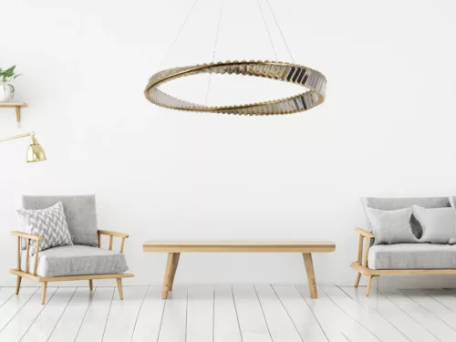 LED design mennyezeti lámpa, 50W, 3400 lm, 3000-6500K, Ø800 mm - J6350/GCH