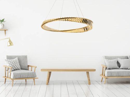 LED design mennyezeti lámpa, 50W, 3400 lm, 3000-6500K, Ø800 mm - J6350/GCH