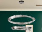 LED design mennyezeti lámpa, 90W, 6000 lm, 3000-6500K, Ø600+800 mm - J6351/CH