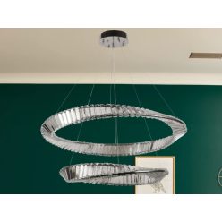   LED design mennyezeti lámpa, 90W, 6000 lm, 3000-6500K, Ø600+800 mm - J6351/CH