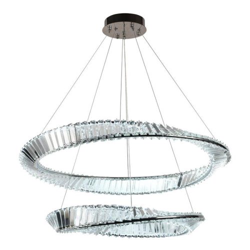 LED design mennyezeti lámpa, 90W, 6000 lm, 3000-6500K, Ø600+800 mm - J6351/CH