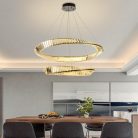 LED design mennyezeti lámpa, 90W, 6000 lm, 3000-6500K, Ø600+800 mm - J6351/CH