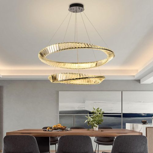 LED design mennyezeti lámpa, 90W, 6000 lm, 3000-6500K, Ø600+800 mm - J6351/CH