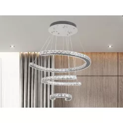   LED design mennyezeti lámpa 100W, 6500 lm, 3000K-6500K, SMART vezérlés, IP20 - J6356/CH