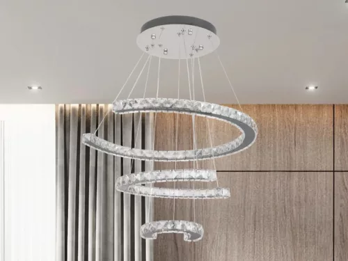 LED design mennyezeti lámpa 100W, 6500 lm, 3000K-6500K, SMART vezérlés, IP20 - J6356/CH