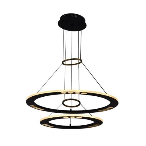 LED design mennyezeti lámpa 65W, 400+600mm, 3900 lm, 3000K-6500K, dimmelhető, IP20 - J7301/B