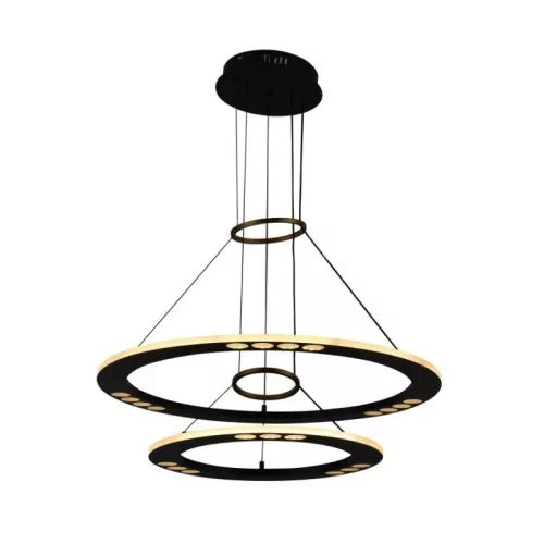 LED design mennyezeti lámpa 65W, 400+600mm, 3900 lm, 3000K-6500K, dimmelhető, IP20 - J7301/B