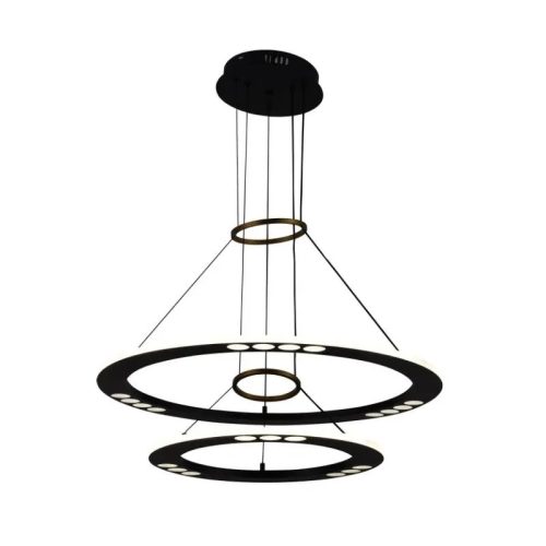 LED design mennyezeti lámpa 65W, 400+600mm, 3900 lm, 3000K-6500K, dimmelhető, IP20 - J7301/B