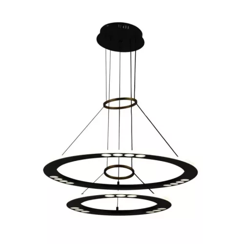 LED design mennyezeti lámpa 65W, 400+600mm, 3900 lm, 3000K-6500K, dimmelhető, IP20 - J7301/B