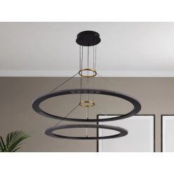   LED design mennyezeti lámpa 90W, 600+800mm, 5400 lm, 3000K-6500K, dimmelhető, IP20 - J7302/B