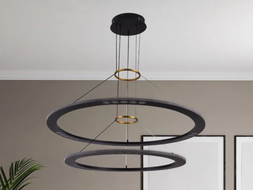 LED design mennyezeti lámpa 90W, 600+800mm, 5400 lm, 3000K-6500K, dimmelhető, IP20 - J7302/B