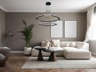 LED design mennyezeti lámpa 90W, 600+800mm, 5400 lm, 3000K-6500K, dimmelhető, IP20 - J7302/B