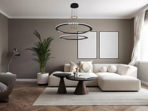 LED design mennyezeti lámpa 90W, 600+800mm, 5400 lm, 3000K-6500K, dimmelhető, IP20 - J7302/B