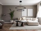 LED design mennyezeti lámpa 90W, 600+800mm, 5400 lm, 3000K-6500K, dimmelhető, IP20 - J7302/B