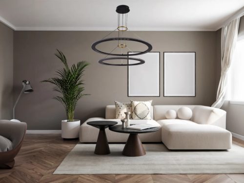 LED design mennyezeti lámpa 90W, 600+800mm, 5400 lm, 3000K-6500K, dimmelhető, IP20 - J7302/B